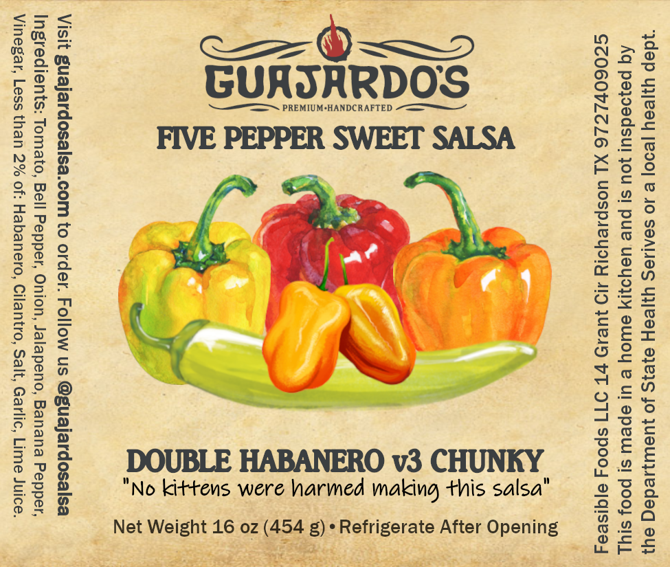 Double Habanero Chunky Label