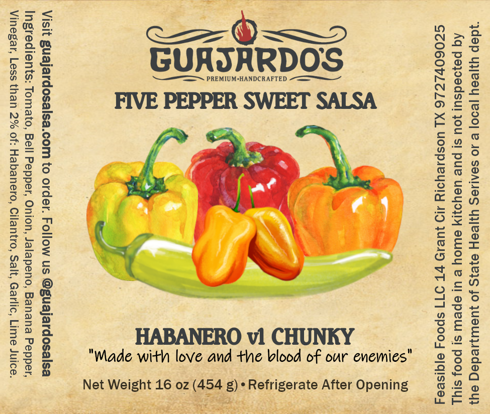 Habanero Chunky Label