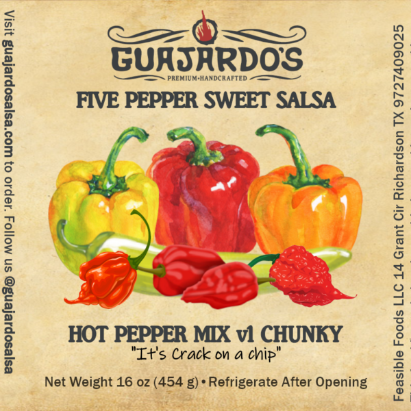 Hot Pepper Mix Chunky Label