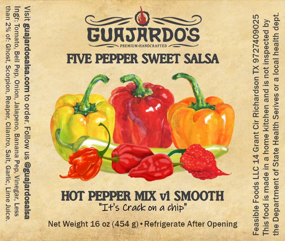 Hot Pepper Mix Smooth Label