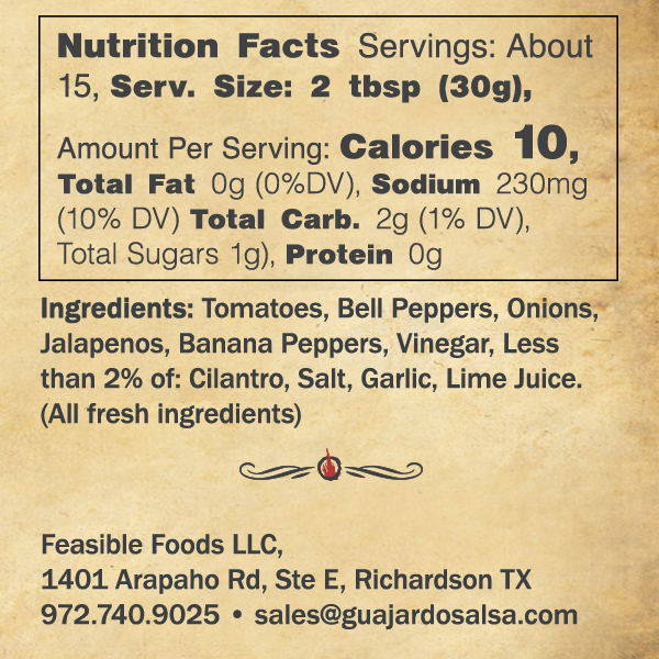 Mild nutritional information and ingredients