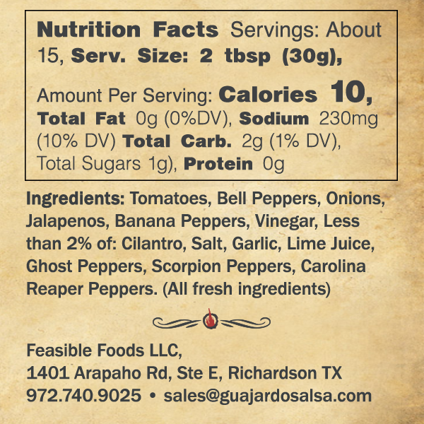 Hot Mix nutritional information and ingredients